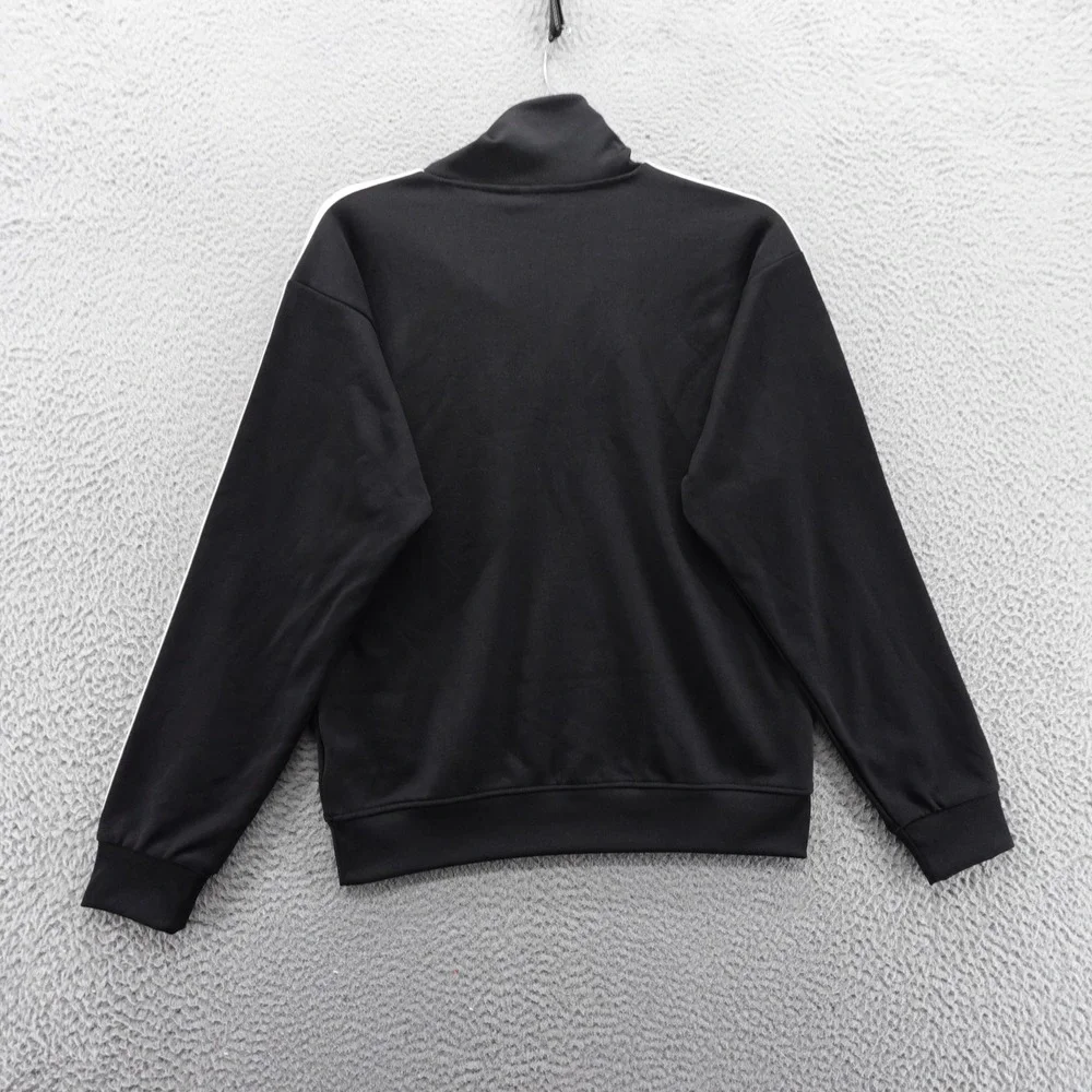 Adidas Originals Funnelneck Track Top Mens Small‎ Black White Retro NEW